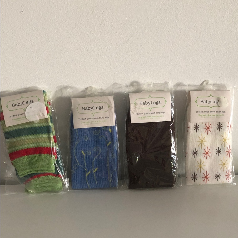 Babylegs baby leg warmers. NWT SET OF 4 pairs
